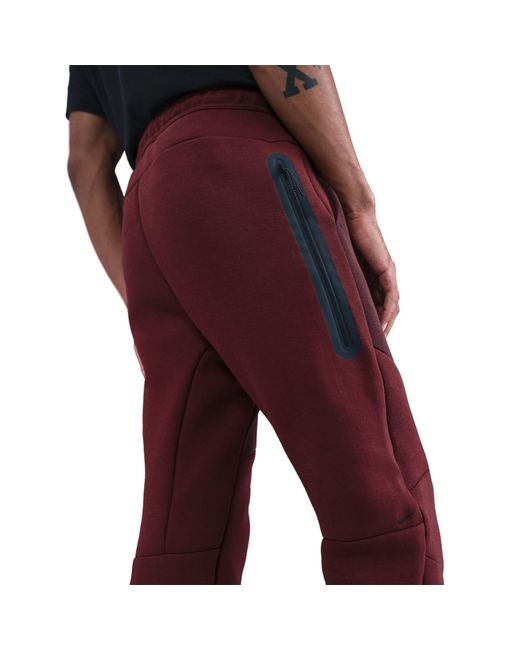 Nike Red Tech Fleece Joggers for men