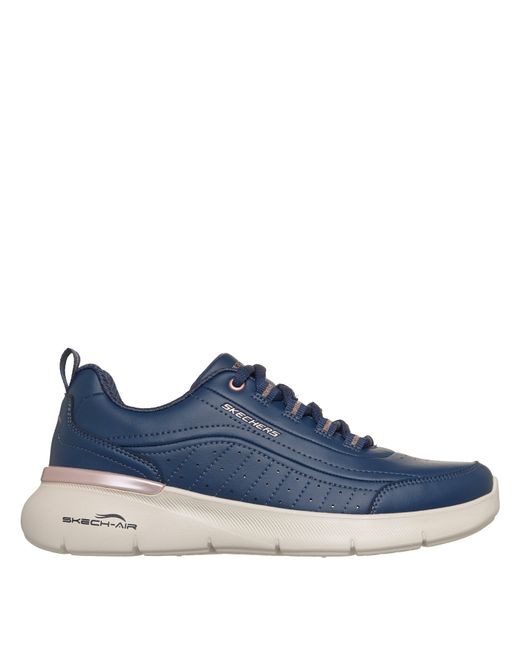 Skechers Blue S Air Dynamight Trainers Navy/rose Gold 6 Uk