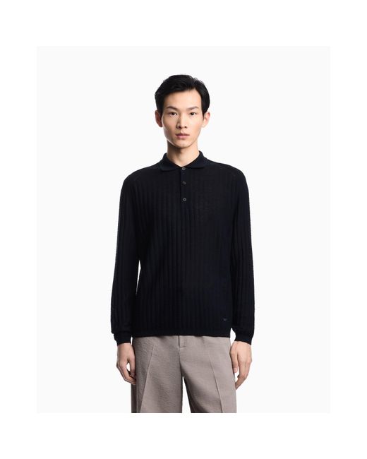 Emporio Armani Blue Pullover for men