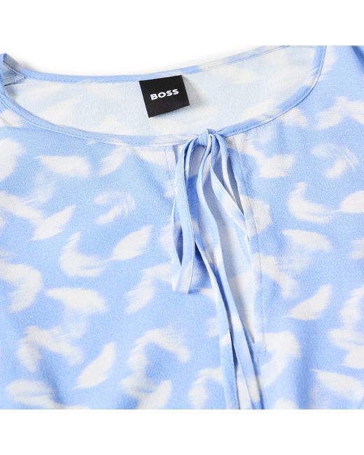 Boss Blue Jersey Skirt