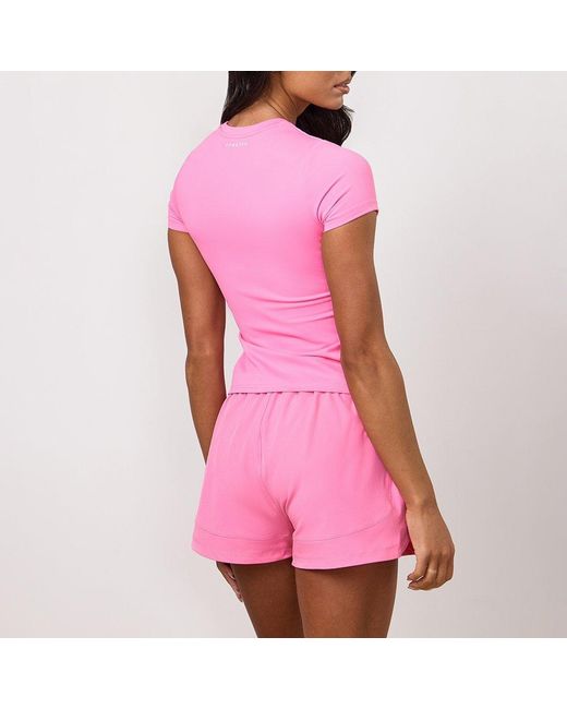 Gym King Pink 365 Cap Sleeve Tee