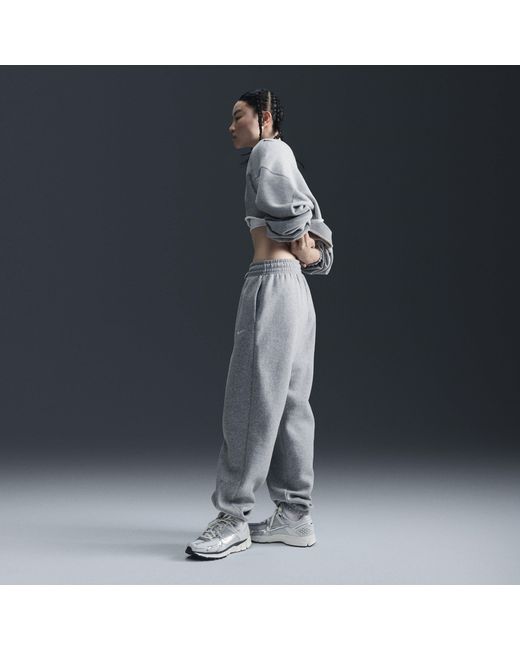 Nike Gray Phoenix Fleece Joggers