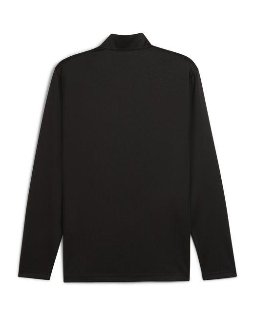PUMA Black Pure 2.0 Texture 1/4 Zip Jumper for men