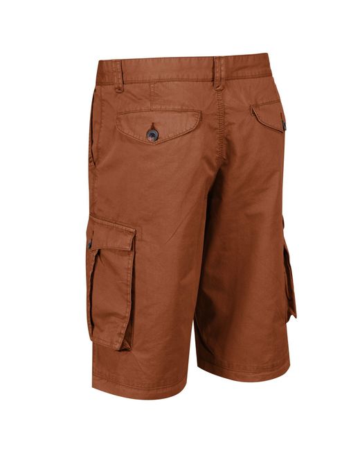 Regatta Brown Shorebay Multi Pocket Short for men