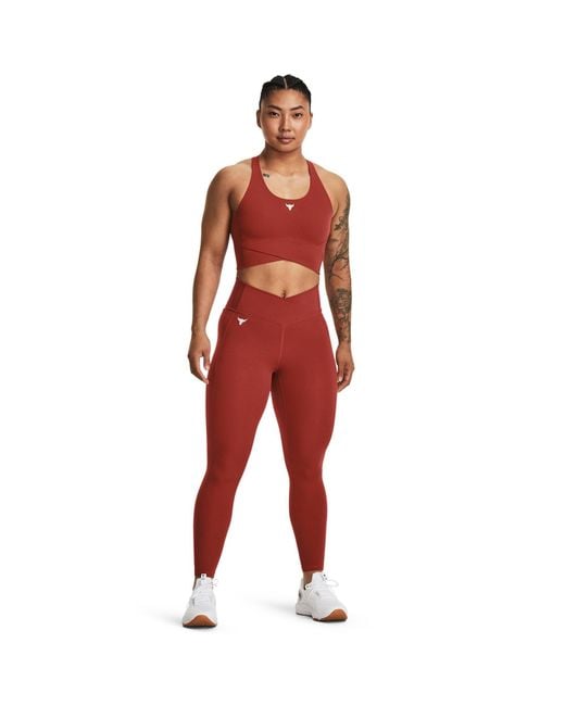 Under Armour Red Project Rock Performance Gym Legging