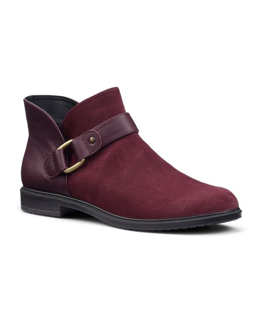 Hotter Purple Linton Wide Fit Ankle Boots
