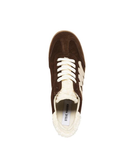 Steve Madden Brown Elora Low-Top Trainers