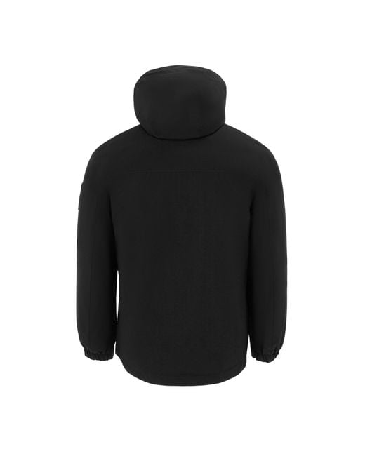 Gelert Black 3-In-1 Windproof Fleece Lined Detachable Hood Long Sleeve Jacket for men