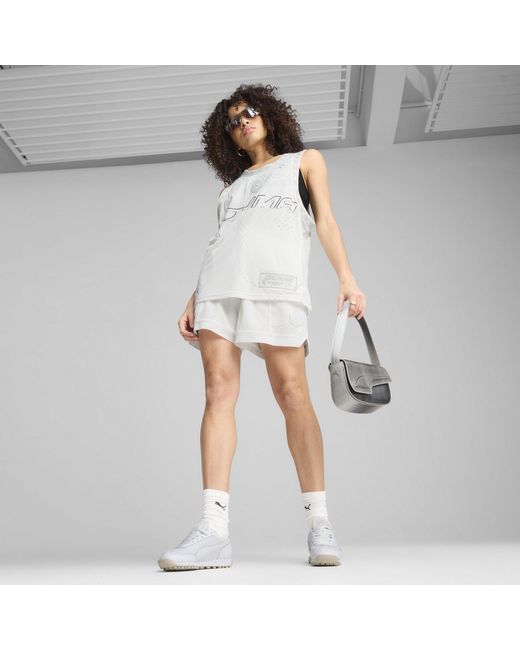PUMA White Performance Basketball Jersey