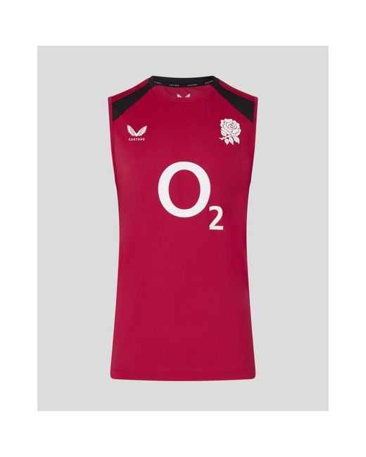 Castore Pink England Rugby 2026 Training Vest for men