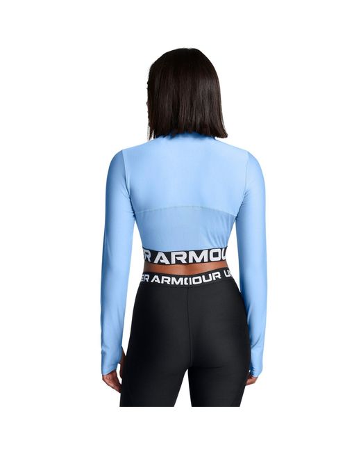 Under Armour Blue Heatgear Long-Sleeve Performance Gym Top