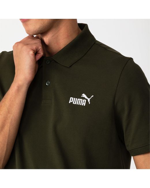 PUMA Green No.1 Pique Short-Sleeve Polo Shirt for men