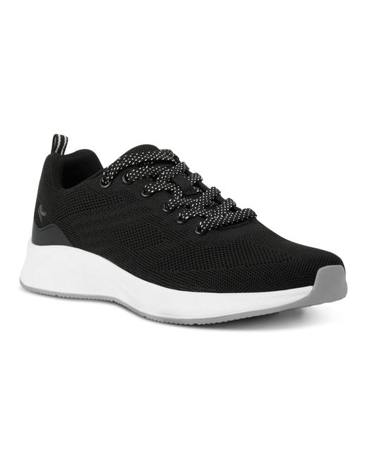 Regatta Black Marine Woven Knit Classic Low-Top Trainers