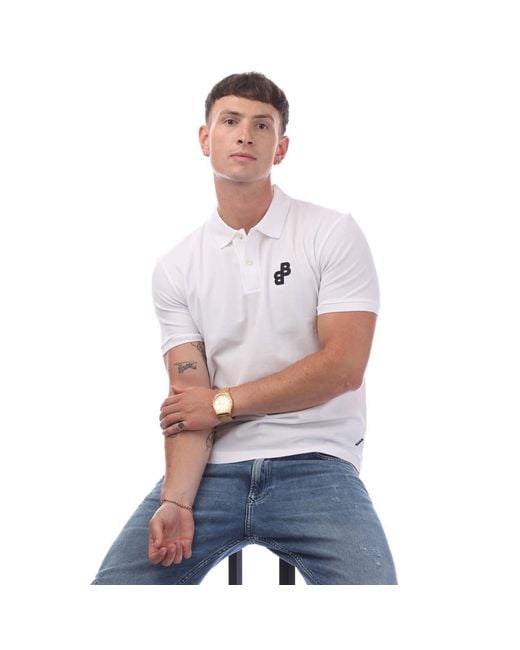 Boss White Parlay 191 Polo Shirt for men