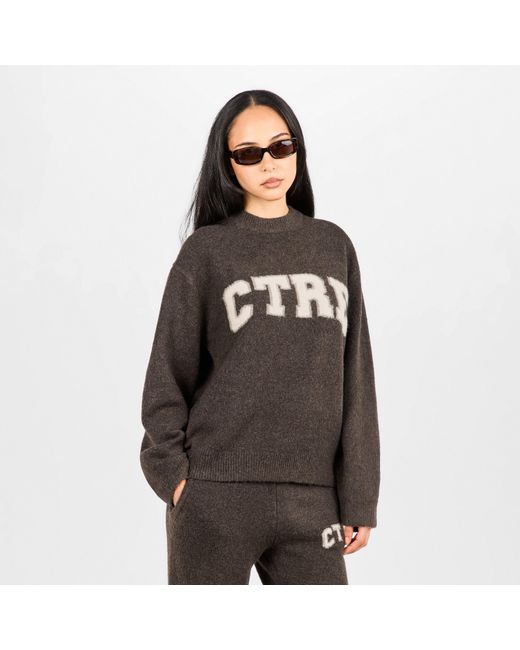 The Couture Club Brown Knitted Sweatshirt