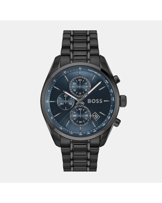 Boss Gray Gents Grand Prix 44 Chrono Ip Watch for men