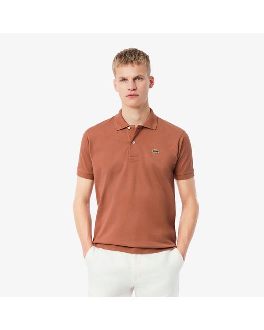 Lacoste Orange Classic Fit L.12.12 Original Polo Shirt for men