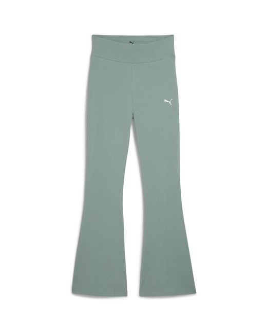 PUMA Blue Ess High-Waist Flared Leggings Trousers