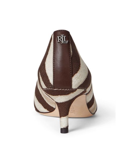 Ralph Lauren Brown Adrienne Stiletto Court Shoes