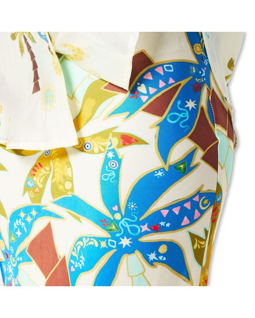 Never Fully Dressed Blue Palm Dorris Skirt