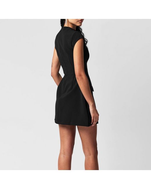 Odd Muse Black Cap Sleeve Mini Dress
