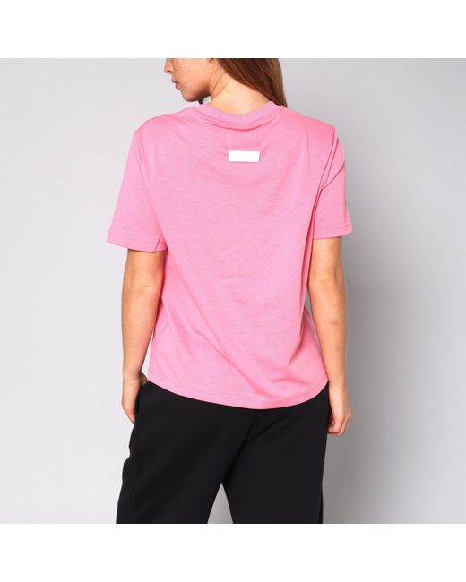 Blank Essentials Pink Blank Arched Print Puff T-Shirt Ladies