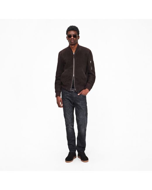 Tom Ford Black Light Suede Bomber for men