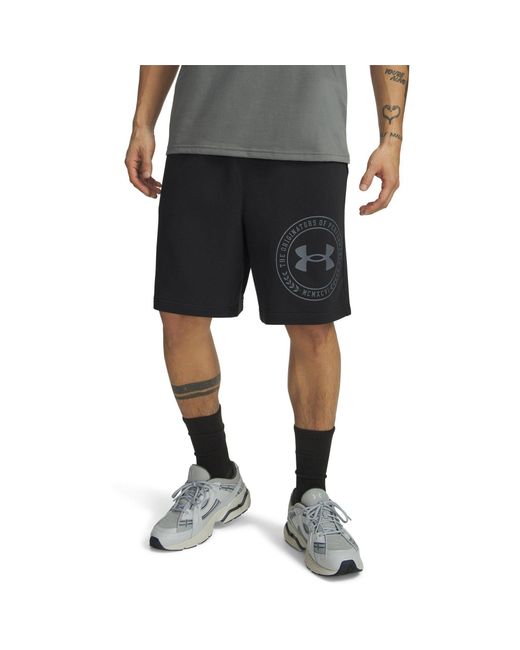 Under Armour Black Fleece Jogger Shorts for men