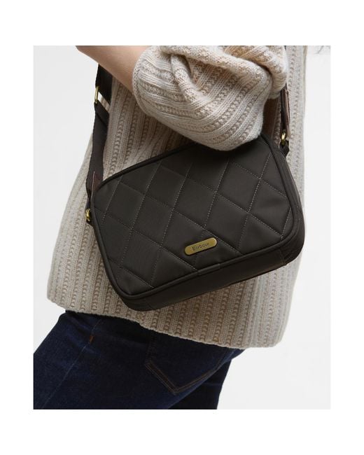 Barbour Black Quilted Crossbody Bag