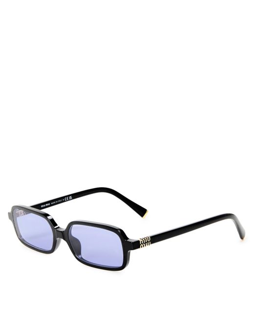 Miu Miu Blue Rectangle Sunglasses