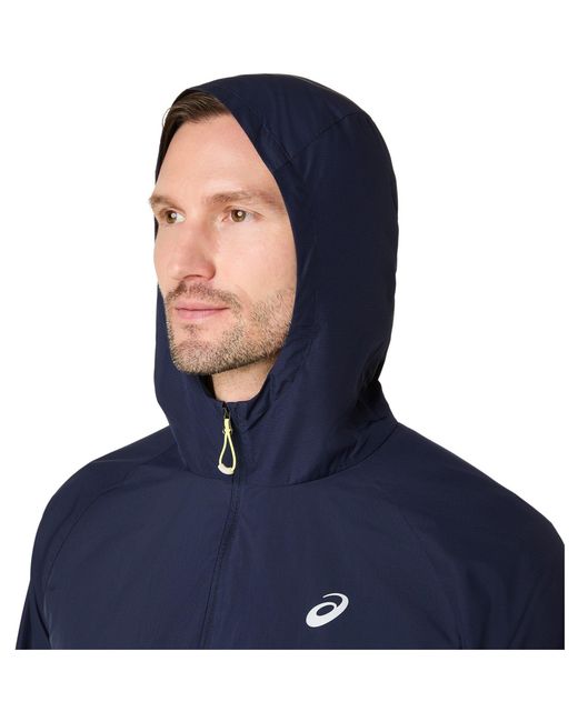 Asics Blue Road Packable Jacket Running for men