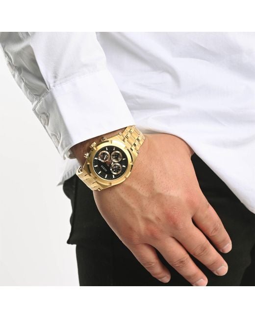Guess Metallic Gents Watch With Dial for men