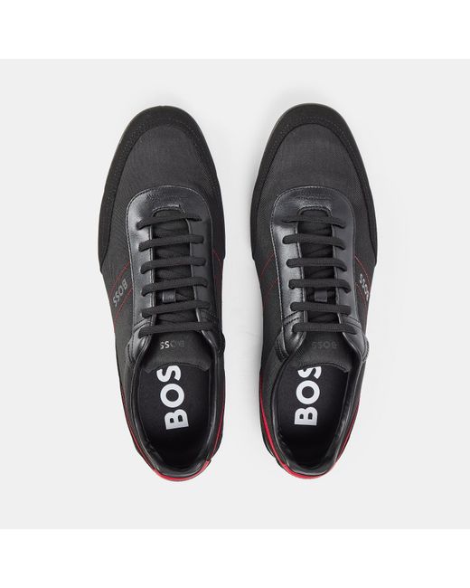 Boss Black Saturn Low Top Everyday Trainers With Technical Mesh for men