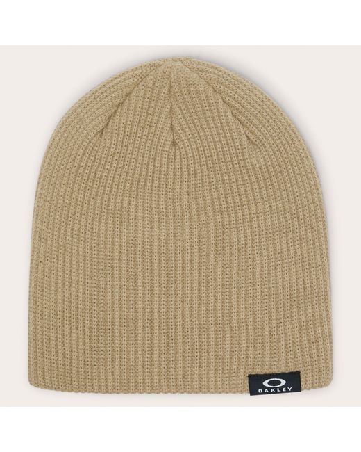 Oakley Natural Backbone Ribbed Polyacrylic Beanie for men