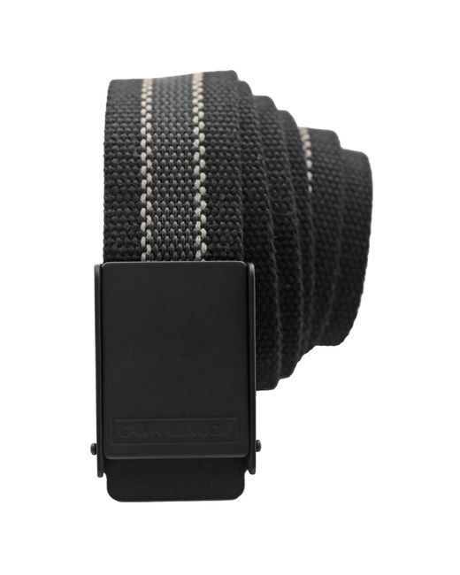 Calvin Klein Black Ck Golf Webbing Belt for men