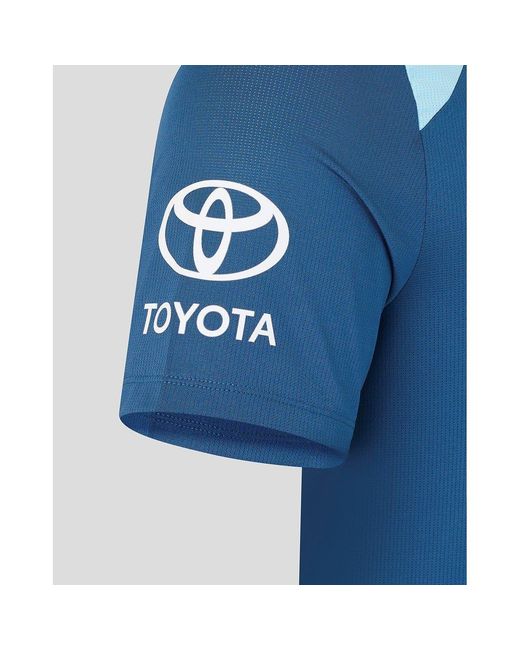 Castore Blue 26/27 England Cricket Training Short Sleeve Performance T-Shirt for men