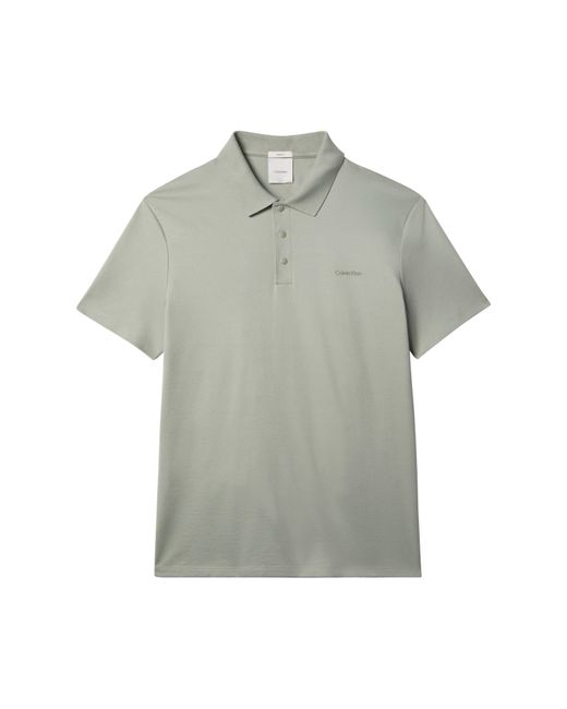Calvin Klein Gray Short Sleeve Polo Shirt for men