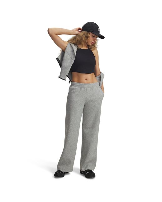 Under Armour Gray Closed Hem Fleece Joggers