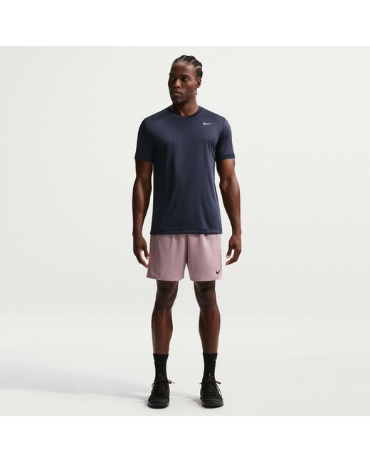 Nike Blue Flex Short Sleeve Performance Gym Top for men