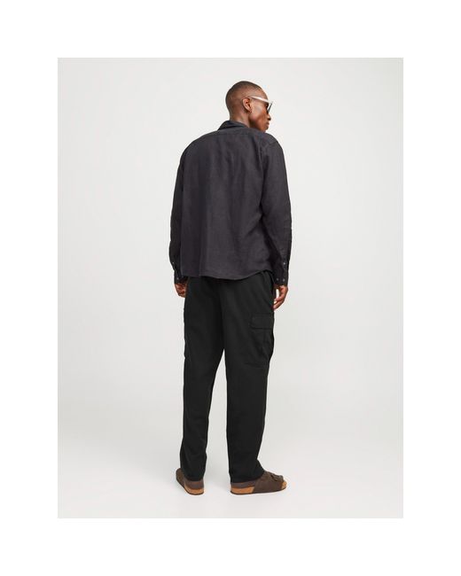 Jack & Jones Black Karl Cargo Trousers for men