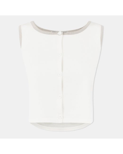 Jack Wills White Speckled Sweater Vest