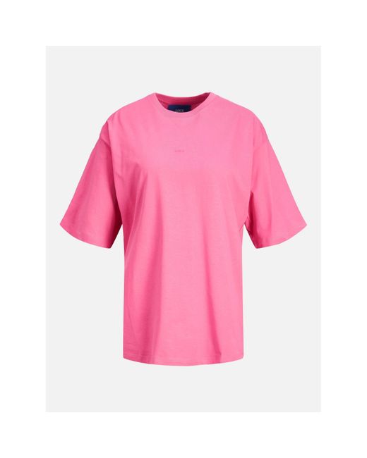 JJXX Pink Andrea Loose Logo T-Shirt Ladies