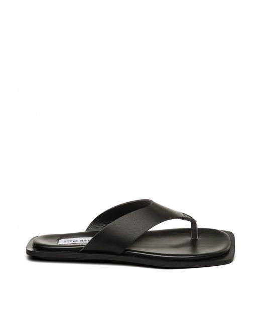 Steve Madden Black Splash Flip Flops