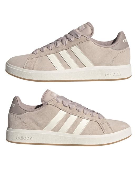 Adidas Pink Adiads Grand Court Base 00S Shoes for men