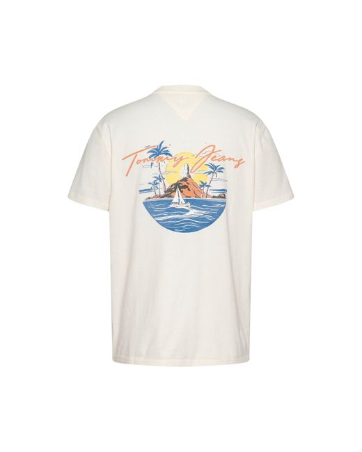 Tommy Hilfiger White Tjm Signature Sailing Short Sleeve T-Shirt for men
