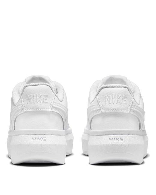 Nike White Court Vision Alta Leather Trainers