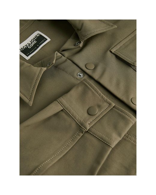Jack & Jones Green Commute Overshirt for men