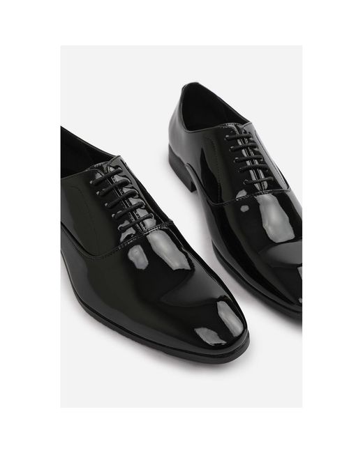Where's That From Black Nick Oxford Wide Fit Lace Up Work Dress Shoes for men
