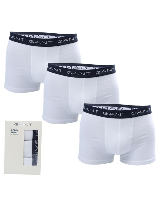 Gant Blue 3 Pack Of Trunks for men