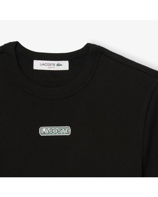 Lacoste Black Slim Fit Short Sleeve T-Shirt